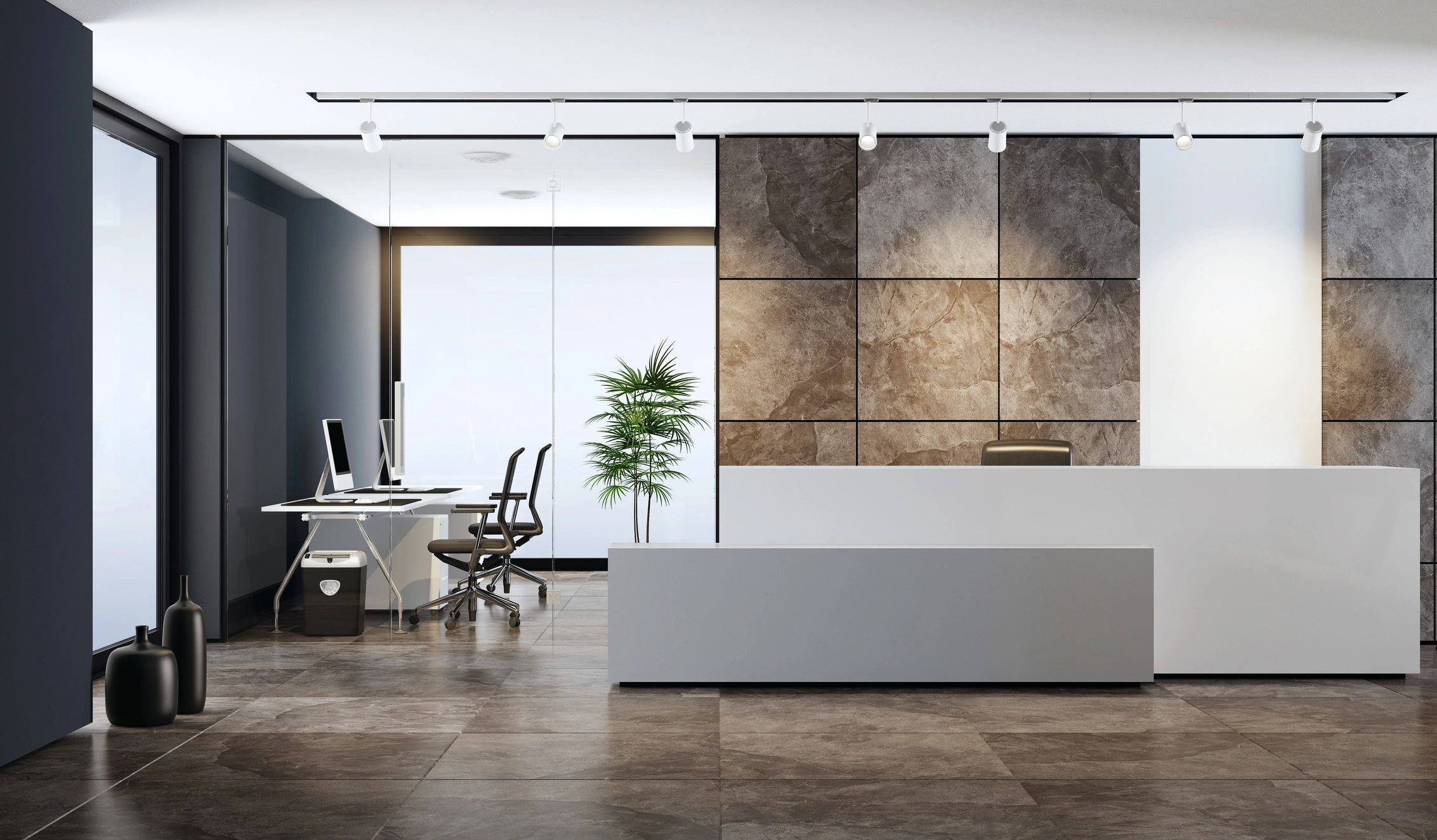 real estate office interior