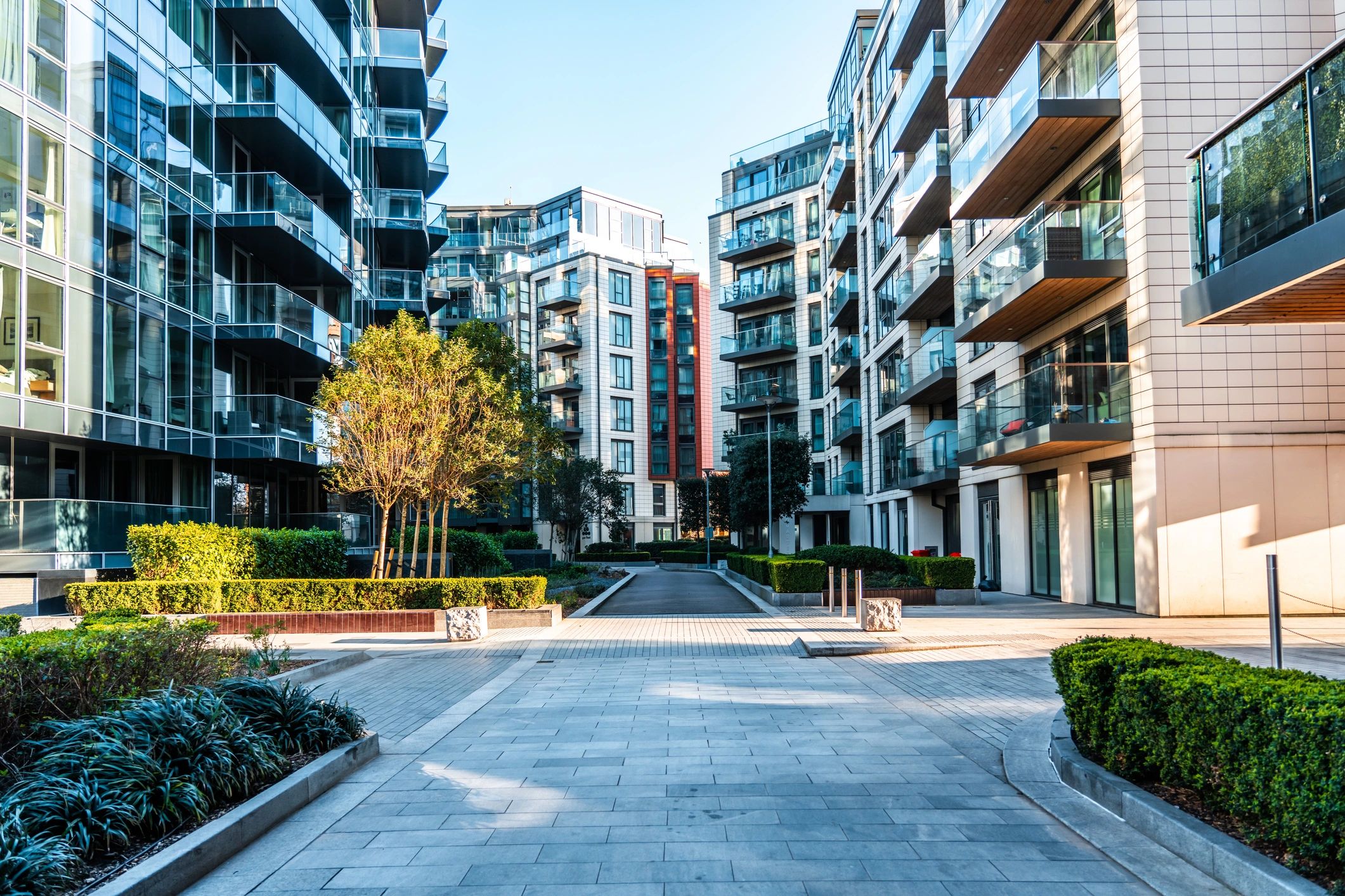 modern apartment building exterior