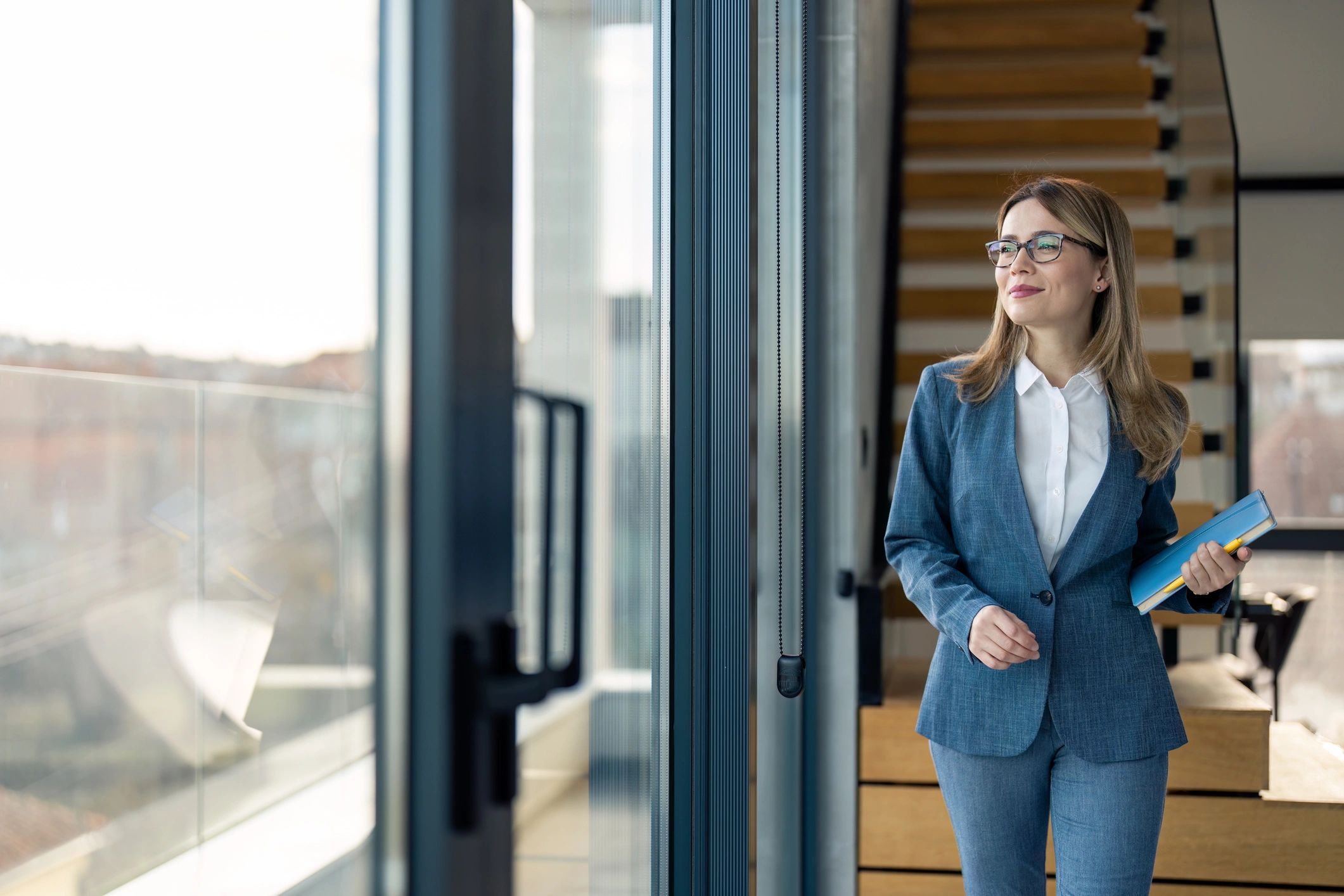 Modern real estate agent professional