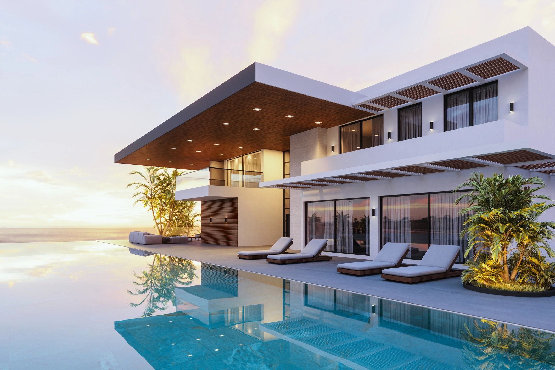 modern real estate property exterior
