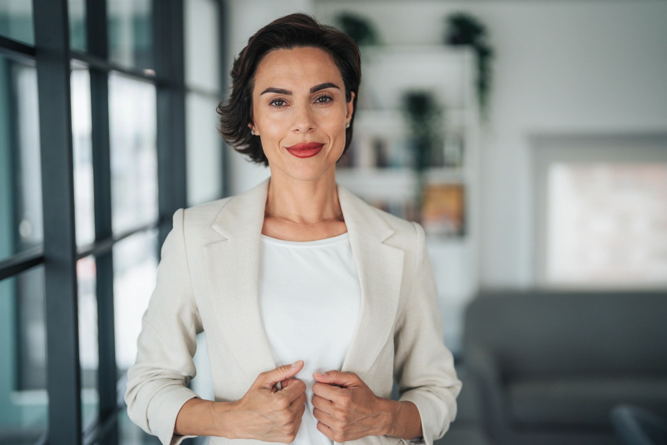 Modern real estate agent professional