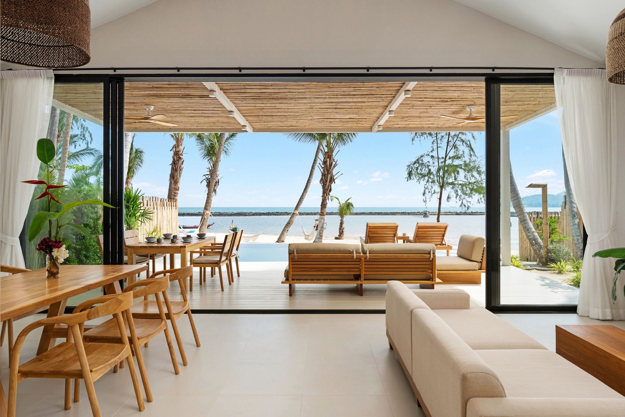 Sleek and modern open space luxury villa